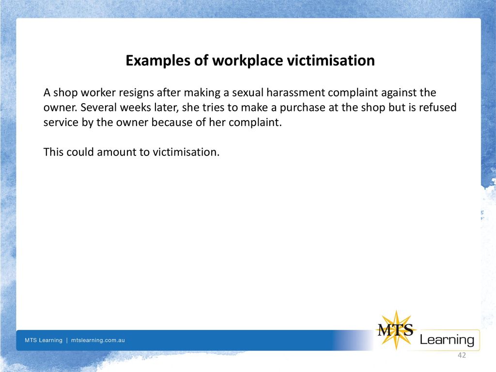 Difference between harassment and victimisation in the workplace forex broker reviews uk